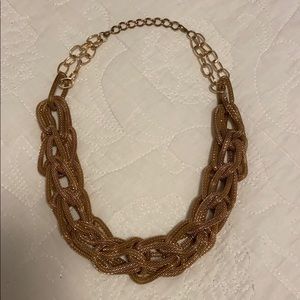 Gold statement necklace